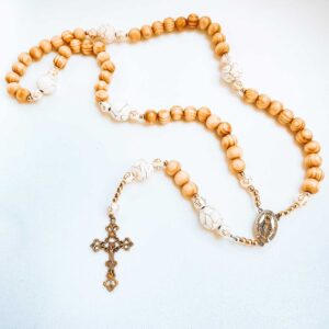 Our Kids at Heart Rosary with Wooden Beads