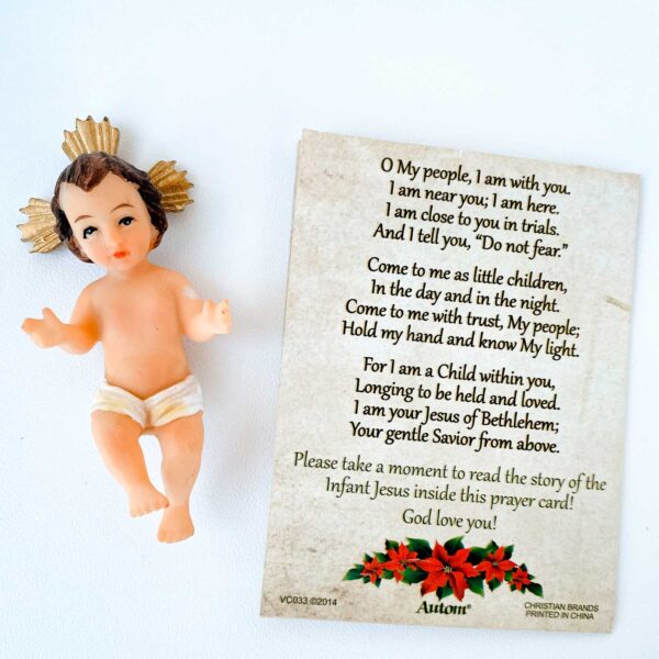 Our Kids at Heart Baby Jesus Figurine with Story Card